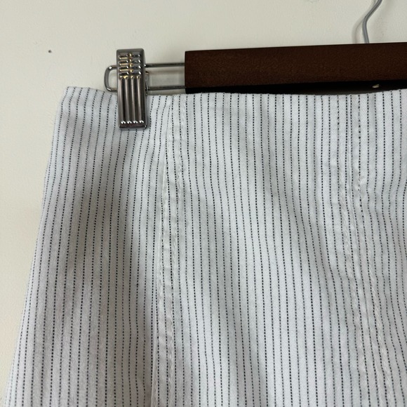 Free People Modern Femme Pinstripe Skirt in Black and White Combo Size 8 - Picture 4 of 9